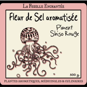 Fleur de sel aromatisée Piment / Shiso Rouge