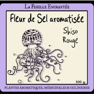 Fleur de sel aromatisée Shiso Rouge